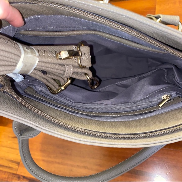 NWT Ruby Blue Couture Tote “The Tanya” - Stone - Picture 5 of 5